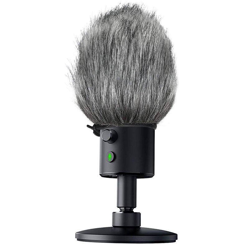 SUNMON Razer Seiren X Furry Windscreen Muff, Mic Pop Filter/Shield Wind Cover fits Razer Seiren X USB Condenser Streaming Microphone - Image 3